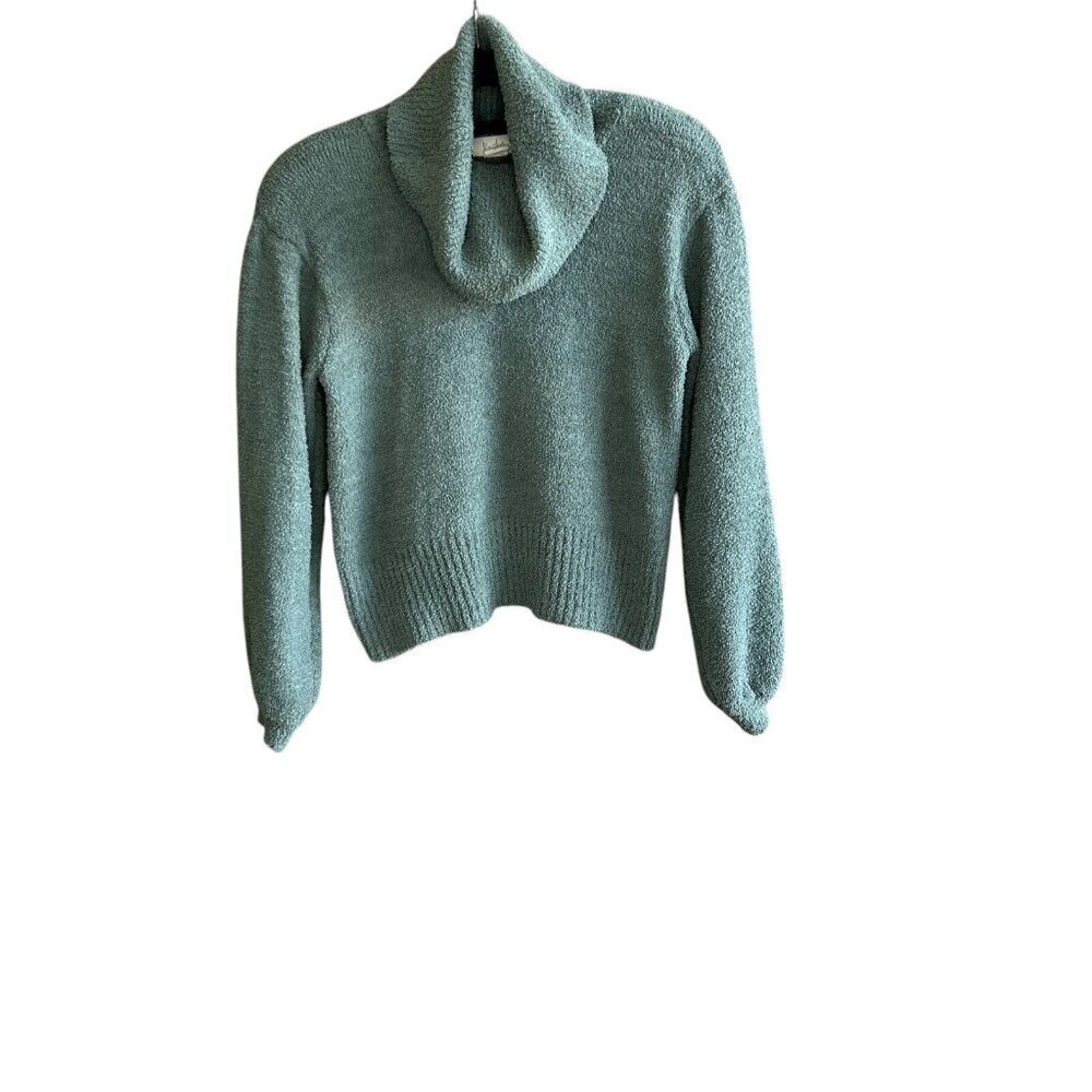 Kaisley Anthropologie Spruce Green Sloppy Turtleneck Teddy Sweater Size Small